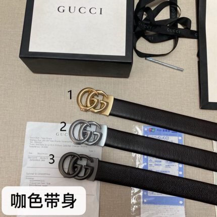 Gucci double G logo classic black belt, simple, elegant, low-key and luxurious