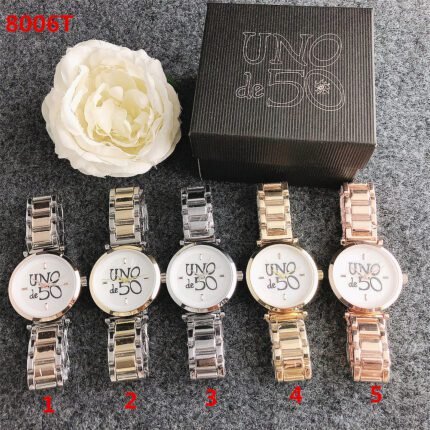 UNO50 watch circular minimalist metal steel strip