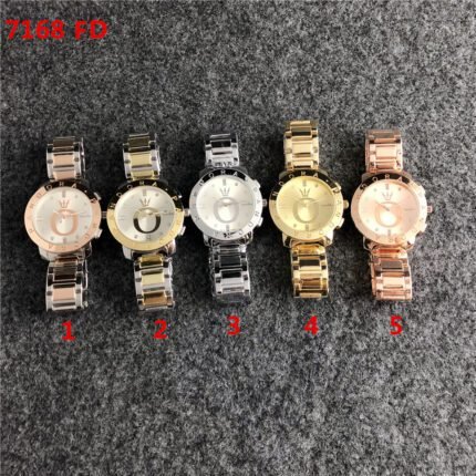 PANDORA watch circular minimalist dial metal strap