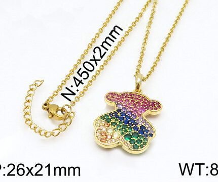 TOUS Little Bear Dopamine Color Matching Necklace