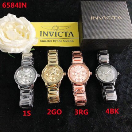 INVICTA watch circular minimalist dial steel strap