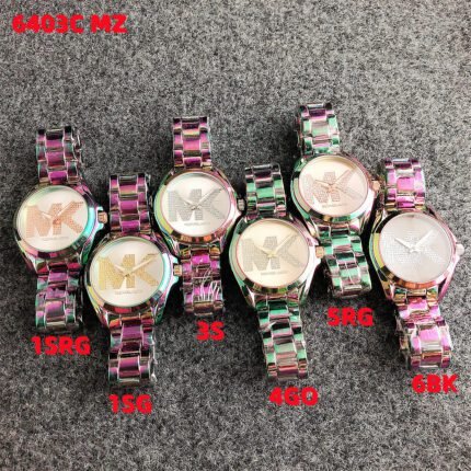 MK watch circular minimalist dial strap