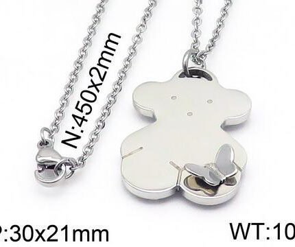 TOUS High Quality Cute Spanish Bear Butterfly Decorative Pendant Necklaceb