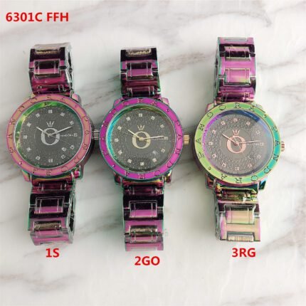 PANDORA watch circular minimalist dial metal strap