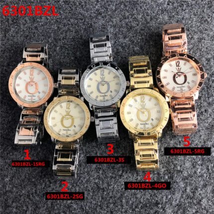 PANDORA watch circular minimalist dial metal strap