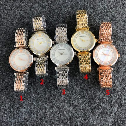 Armani watch retro dial metal strap