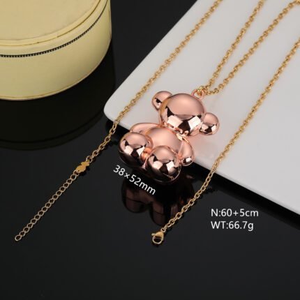 TOUS stainless steel material bright copper color Spanish bear