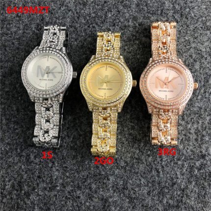 MK Watch Round Premium Diamond Set dial strap