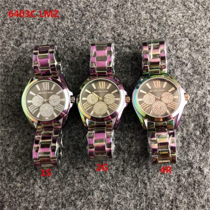 MK watch circular minimalist dial strap