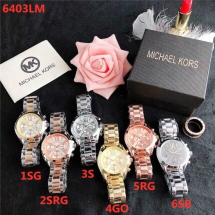 MK watch circular minimalist dial strap