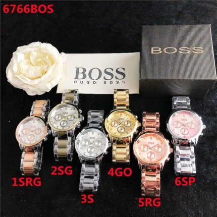 BOSS watch minimalist dial metal steel strip