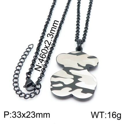 Tous Cloud Ink Bear Metal Necklace Pendant