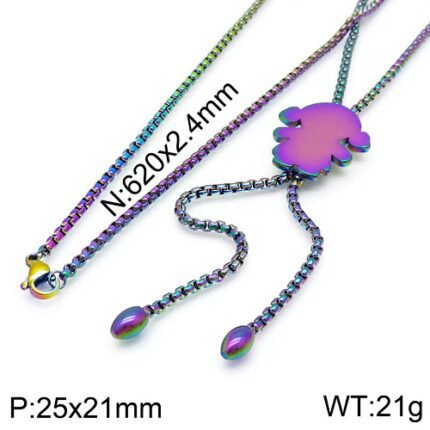 TOUS High Quality Multi Color Cute Decorative Pendant Necklace