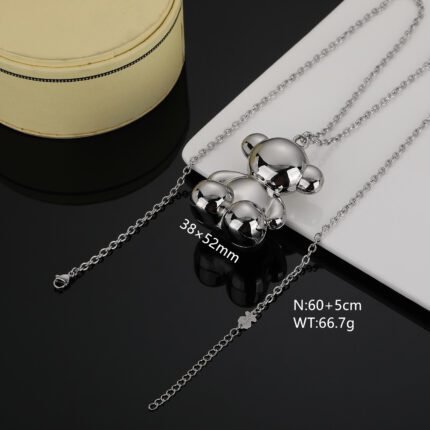 TOUS stainless steel material bright silver Spanish bear