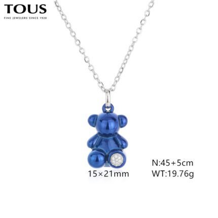 TOUS stainless steel material dark blue gemstone Spanish bear