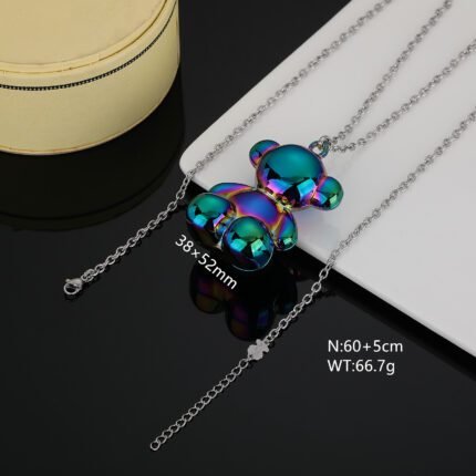 TOUS stainless steel material blue dazzling gemstone Spanish bear