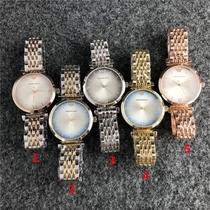 Armani watch retro dial metal strap