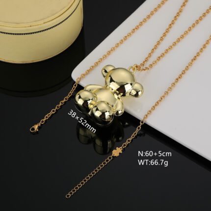 TOUS stainless steel material bright yellow Spanish bear