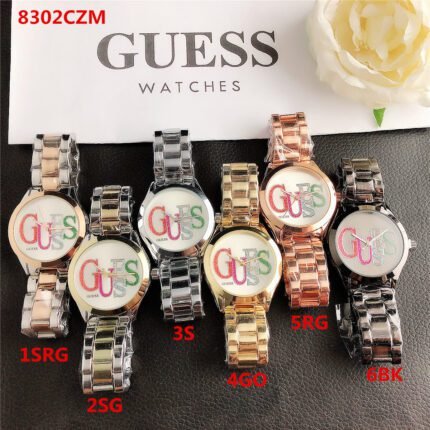 GUESS watch square high-end diamond dial steel strap