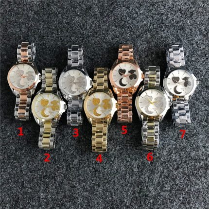 TOUS watch circular dial metal steel strip