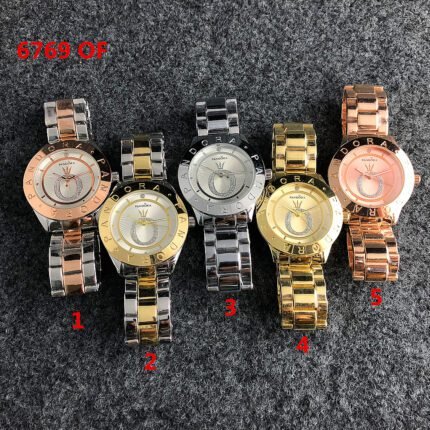 PANDORA watch circular minimalist dial metal strap