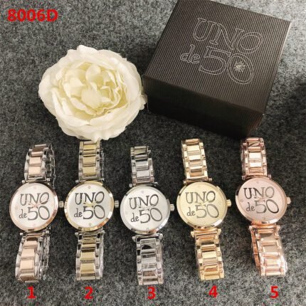 UNO50 watch circular minimalist metal steel strip