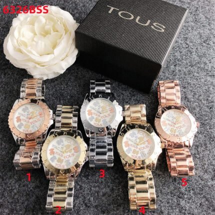 TOUS Luxury Round Art High Grade dial with multiple styles of steel bands to choose from