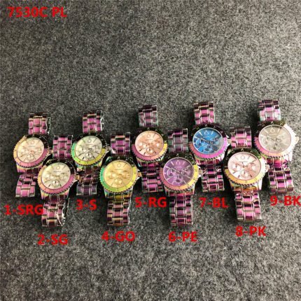 PANDORA watch circular minimalist dial metal strap