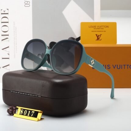 Louis Vuitton Lake Green and Deep Blue Large Round Frame Sunglasses