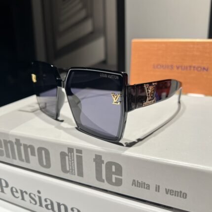 Louis Vuitton Limited Edition Black Border Purple Lens Sunglasses