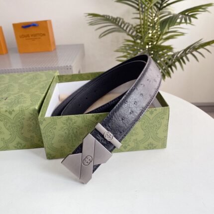 Gucci elegant black belt, simple and elegant, low-key and luxurious