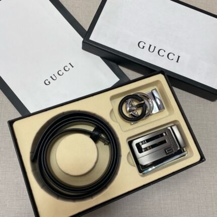 Gucci double buckle gift box set high-end noble elegant luxury