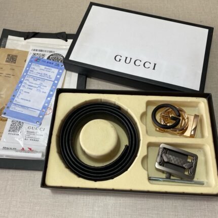 Gucci double button gift box set, high-end fashion, noble and luxurious