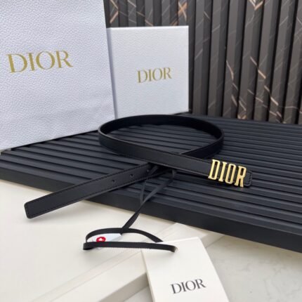 DIOR luxury gold letter belt, simple and exquisite, low-key luxury