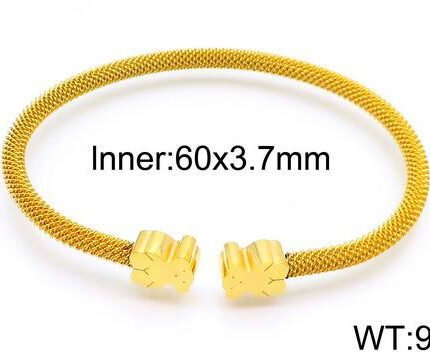 TOUS Stainless Steel Multi Color Spanish Bear Bracelet