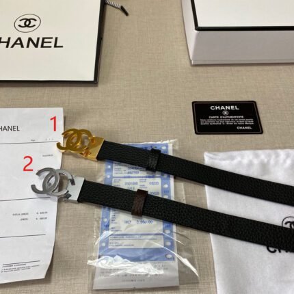 Chanel Classic Double C-Ring Buckle Black Belt, Simple and Elegant, Low key Luxury