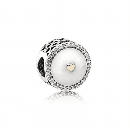 Pandora 925 silver 792073EN23 white mother of pearl string decoration