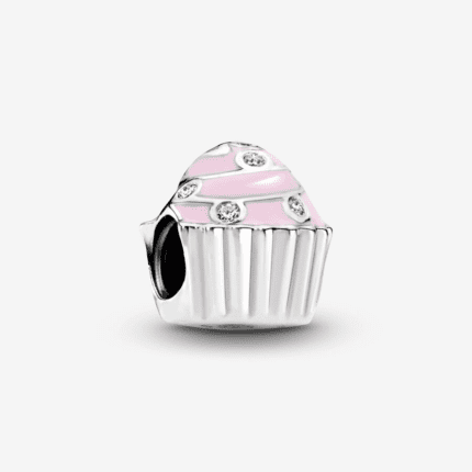 Pandora 925 Silver 791891EN68 Pink Cupcake String Decoration