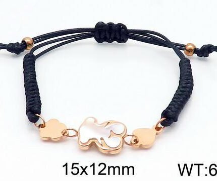 TOUS 925 Silver Three Graphic Series Bear Hand Rope