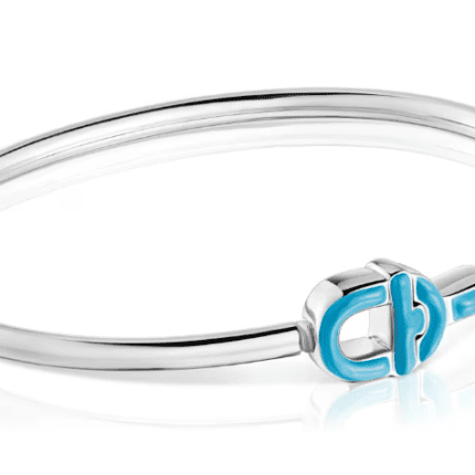 TOUS 925 Silver Simple Zero T Thin Bracelet
