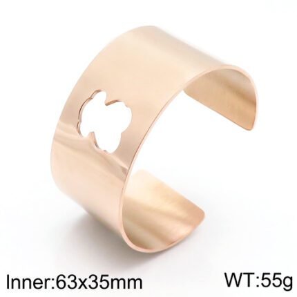 TOUS 925 Silver Wide Multi Color Hollow Spanish Bear Bracelet