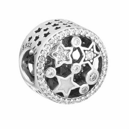 Pandora 925 silver 796373CZ diamond studded starry sky string decoration