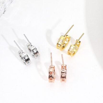 TOUS 925 Silver Spanish Bear Hollow Hook Earrings