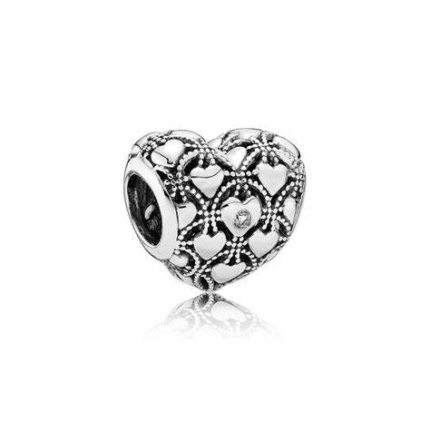 Pandora 925 Silver 791912D Hollow Heart String