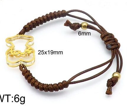 TOUS letter 925 silver hollow Spanish teddy bear hand rope