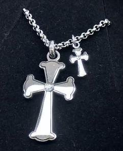 TOUS stainless steel material Spanish bear multicolored cross necklace pendant