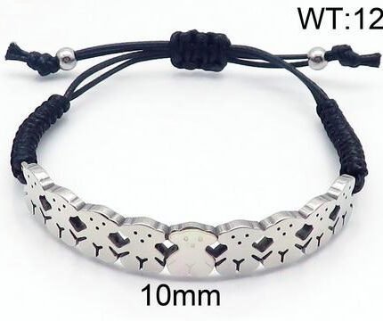 TOUS 925 Silver Ten Silver Bear Interconnected Hand Rope