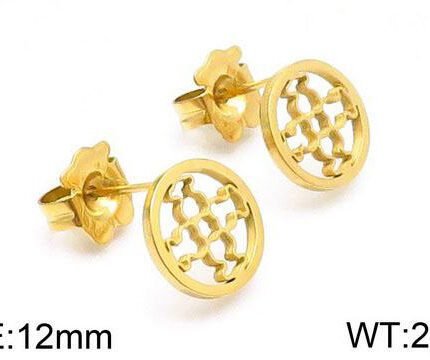 TOUS 925 Silver Spanish Bear Ring Hollow Cross Earstuds