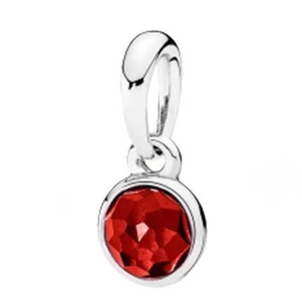 Pandora's January birthstone pendant jewelry accessories DIY simple and delicate high-end