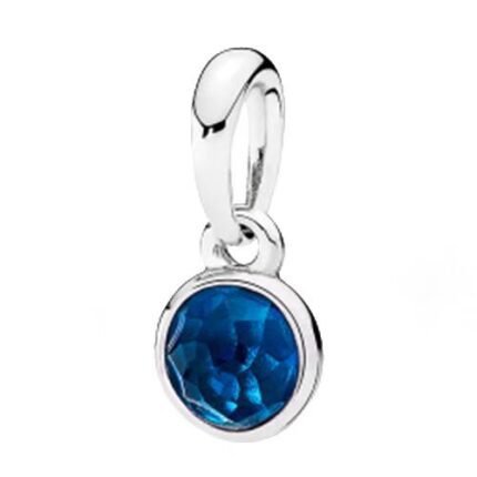 Pandora's December birthstone pendant jewelry accessories DIY simple and delicate high-end